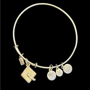 Alex and Ani Grad Cap Charm Bracelet